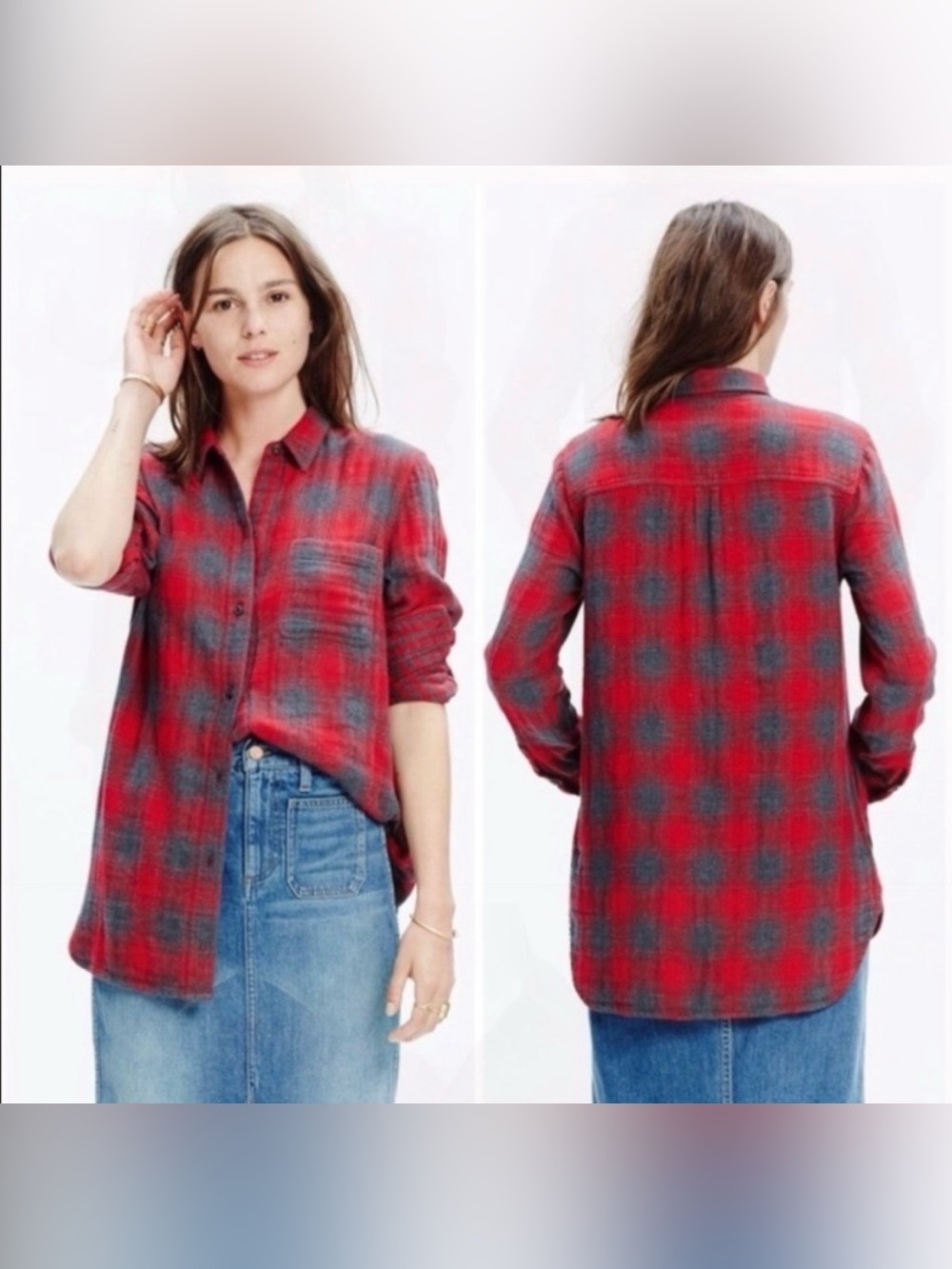 Madewell Ex-Boyfriend Shirt in Lansing Plaid - Picture 4 of 4